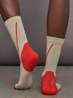 aSMC Crew Socks - Desert Sand-Smc/Active Red/White - Image 3