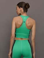 aSMC High Neck Crop Top - Bright Green/Carbon - Image 6