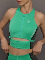 aSMC High Neck Crop Top - Bright Green/Carbon - Image 4