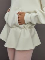 aSMC Peplum Hoodie - Almond Milk-Smc - Image 6
