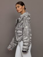 aSMC Item Jacket Printed - Almond Milk-Smc/Charcoal - Image 4