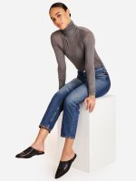 Washable Cashmere Turtleneck - Grey - Image 5