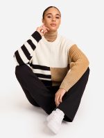 Joshua Sweater - BLACK/BONE/CAMEL - Image 3