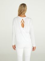 Open Back Long Sleeve - White - Image 4