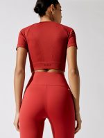 Barre Seamless Tee - Ruby - Image 3