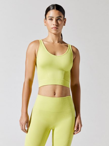 Seamless Crop Tank - Chartreuse
