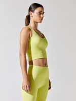 Seamless Crop Tank - Chartreuse - Image 4