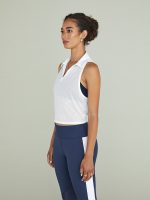 Tie Back Polo - White - Image 4