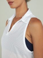 Tie Back Polo - White - Image 6