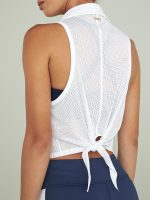 Tie Back Polo - White - Image 3
