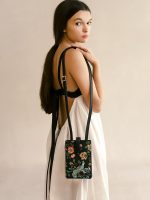English Porcelain Phone Bag - Black - Image 2