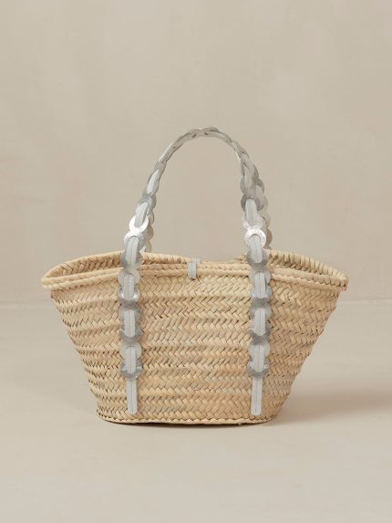 PALMETTE - STRAW/SILVER