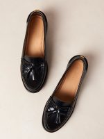 Terrane Black Leather Loafers - Black - Image 9