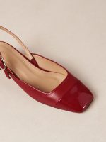 Lindy Bliss Red Leather Pumps - Red - Image 6