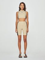 Blake Biker Short - Tan And Black - Image 8