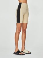 Blake Biker Short - Tan And Black - Image 6