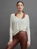 Genteel Cashmere Long Sleeve - Bone - Image 3