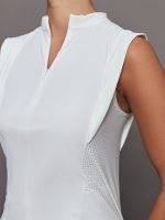 Volley Zip Sleeveless Top - White - Image 7
