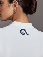Volley Zip Sleeveless Top - White - Image 9
