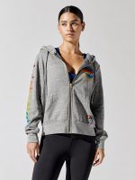 Aviator Nation Zip Hoodie - Heather Grey - Image 3
