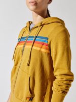 5 Stripe Zip Hoodie - Honey 2 - Image 6