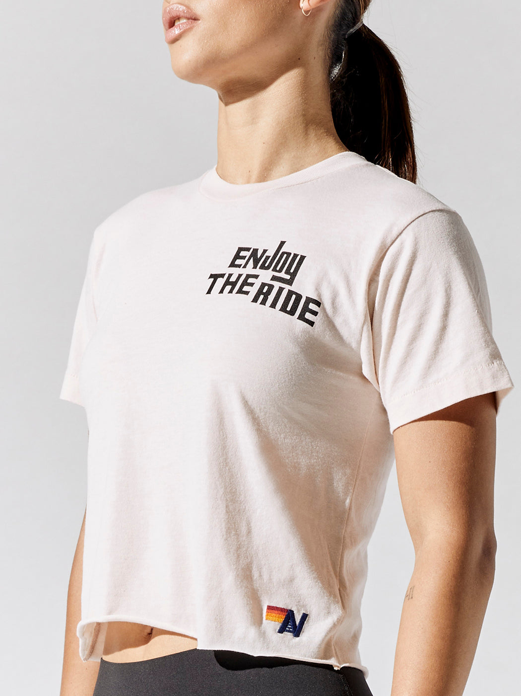 AVNA-WTCETR-PRNTGRA-22SS-Enjoy-The-Ride-Boyfriend-Tee-color-Almond-2685_913d0b60-58c2-464f-8234-506225a5825c Enjoy The Ride Boyfriend Tee - Almond - Image 1