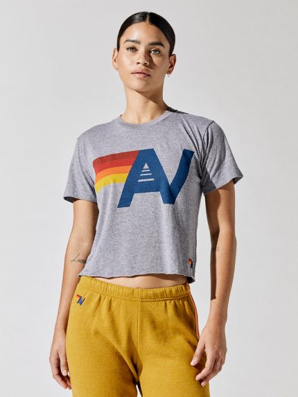 Logo Boyfriend Tee - Heather Grey