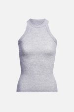 Rivington Ribbed Tank - Grey Heather - Image 10