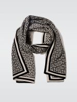 Monogram Merinos Scarf - Gfe Ivoire/Noir