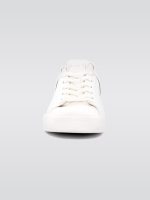 Sneaker B Court-calf & Metallized Leather - Gac Blanc-Argent - Image 4