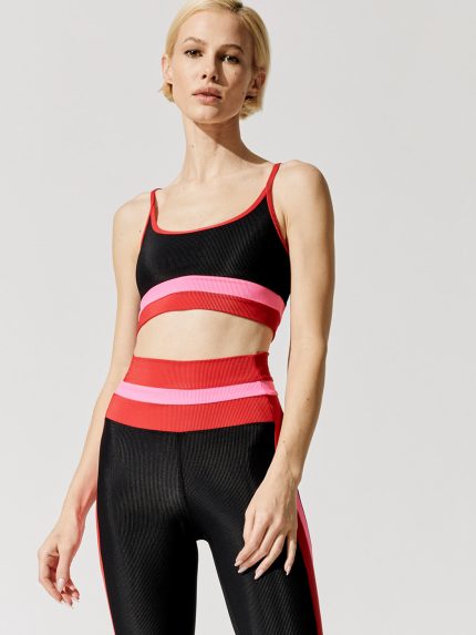 Eva Top - Lipstick Colorblock