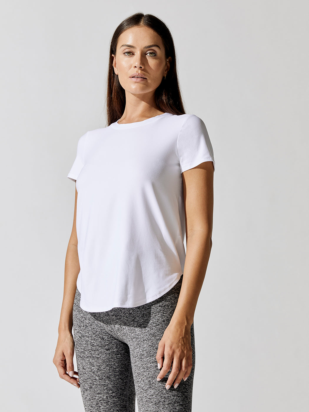 BEYO-LWSD7670-WHIWHI-Featherweight-On-the-Down-Low-Tee-color-CLOUD-WHITE-1297_90b0e9ac-88ac-4213-ad40-161375918d36 Featherweight On the Down Low Tee - Cloud White - Image 1