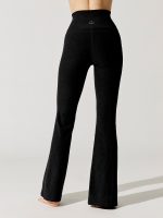 Spacedye All Day Flare High Waisted Pant - Darkest Night - Image 4