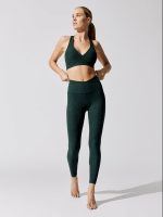 At Your Leisure High Waisted Midi Legging - Forest Green Pine - Image 4