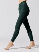 At Your Leisure High Waisted Midi Legging - Forest Green Pine - Image 3