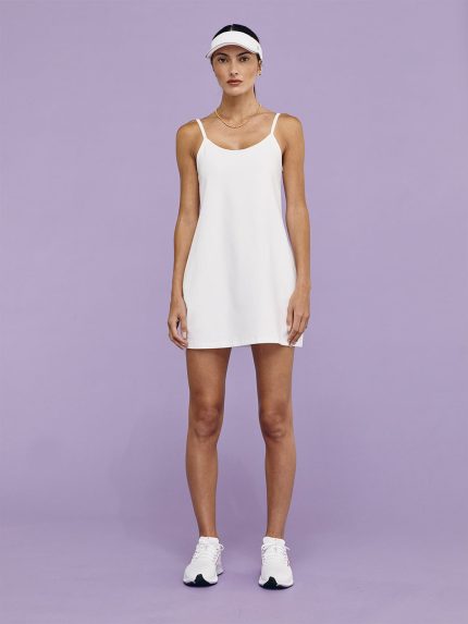 Spacedye Essentials Dress - Cloud White