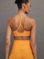 Spacedye Slim Racerback Bra - MANGO POP HEATHER - Image 3