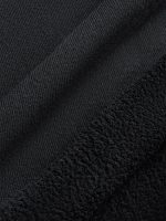 Off Shoulder Sweatshirt in French Terry - BLACK - Image 8
