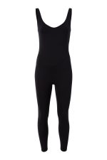 V-Neck Tempo Full Length Catsuit - Black - Image 9