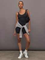 V-Neck Tempo Short Catsuit - Black - Image 4