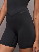 V-Neck Tempo Short Catsuit - Black - Image 11
