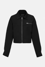 Clinton Crop Jacket - Black - Image 6