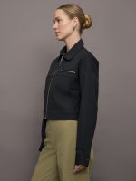 Clinton Crop Jacket - Black - Image 4