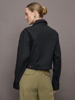 Clinton Crop Jacket - Black - Image 5