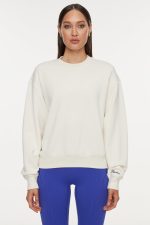 Classic Soleil Sport Crew Neck Sweatshirt - Gardenia - Image 3