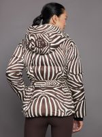 Lucca Down Ski Jacket - Allover Zebra Print - Image 4