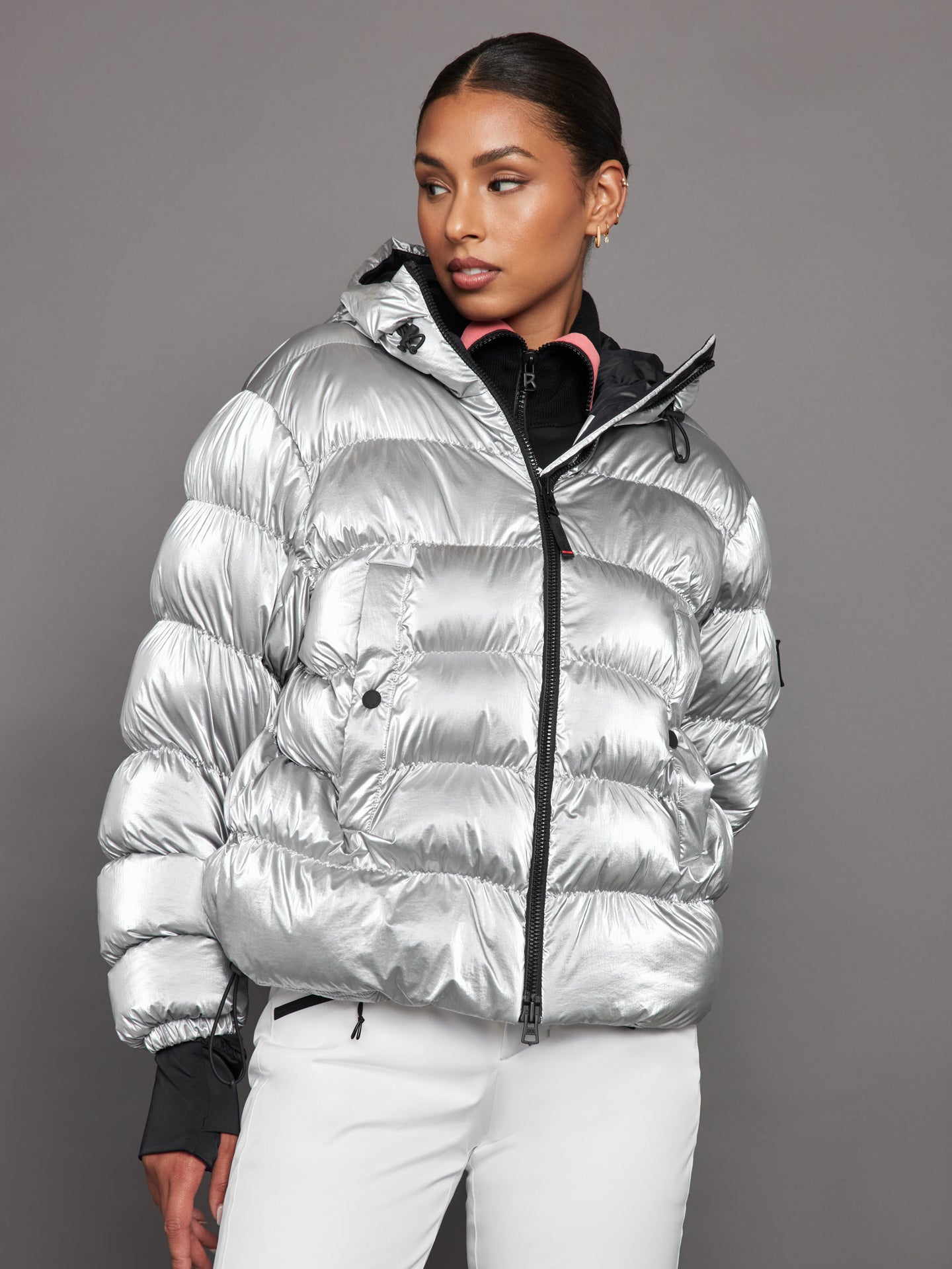 BOGN-34738588-MTLCSILV-ROSETTA-color-LIQUID-SILVER_7016 Rosetta Ski Jacket - Liquid Silver - Image 1