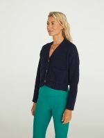 Cropped Cardigan - Hale Navy - Image 4
