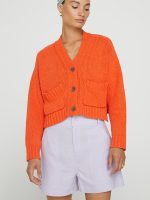 Cropped Cardigan - Papaya - Image 3