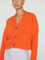 Cropped Cardigan - Papaya - Image 7